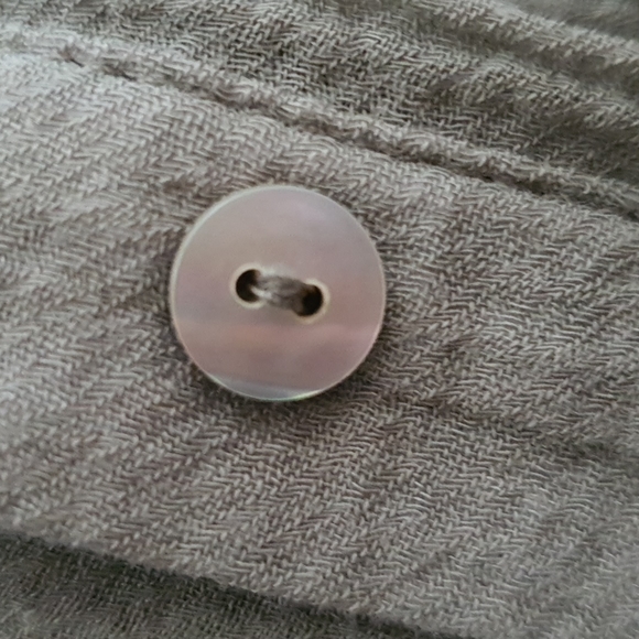 Seafolly Khaki Green Beach Cover Up Boyfriend Shirt Oversized Size M - Picture 12 of 14